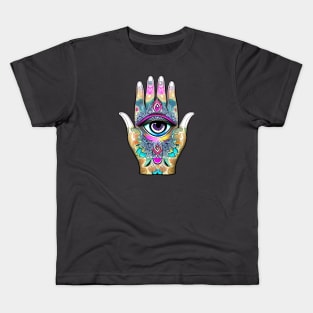 Hamsa Eye Kids T-Shirt